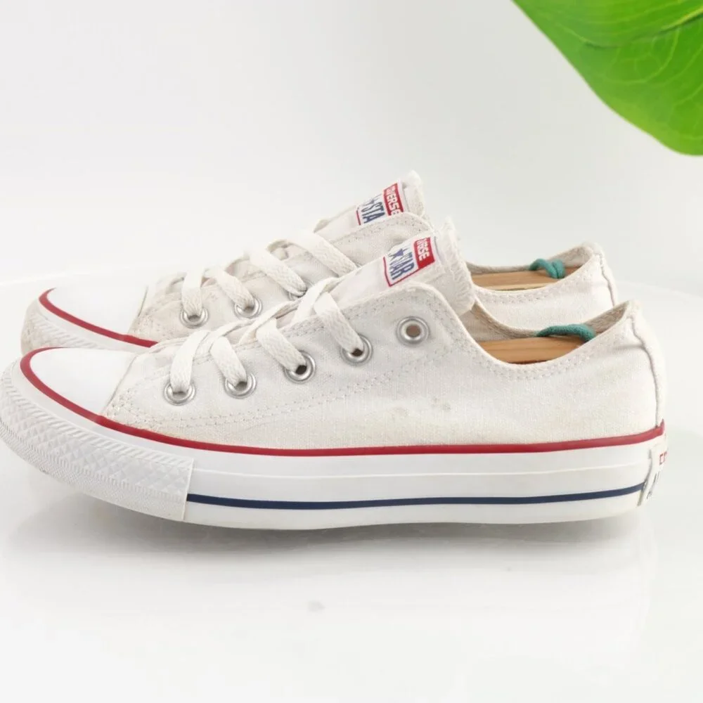 Converse Womens Shoreline Sneaker Size 6 White Canvas Low Top Lace Up Shoe Comfy - Picture 6 of 12